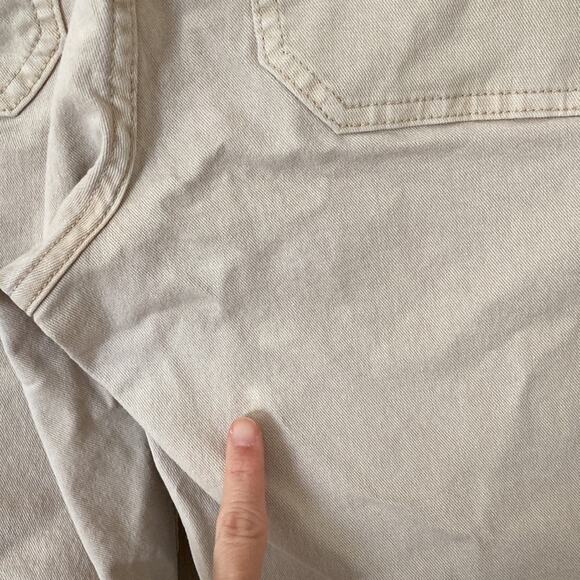 J.Crew Garment Dyed Slim Wide Leg Jeans Size 29 Sand - Picture 9 of 15